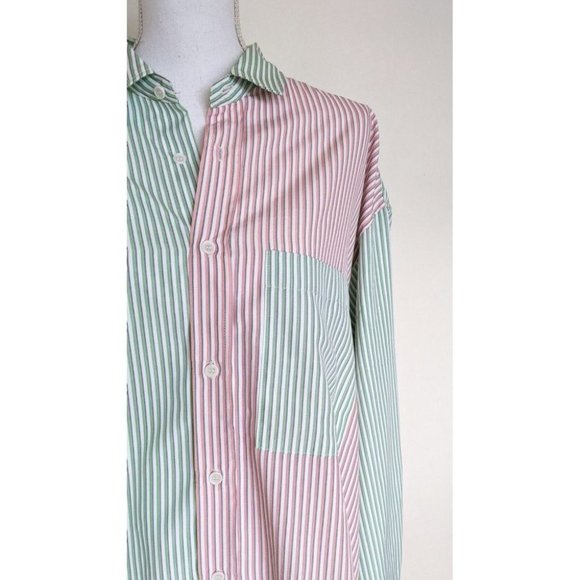 BNWT Blanca Benny Shirt Lime Pink Size M-L Long Sleeve - Picture 5 of 10